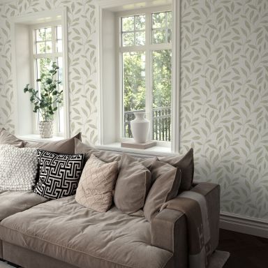 Fiona Walldesign Home NW 201201 Tapet Soft Leaves
