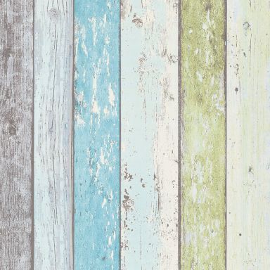Living Walls Best of Wood´n Stone III T5077 Tapet grön/turkos