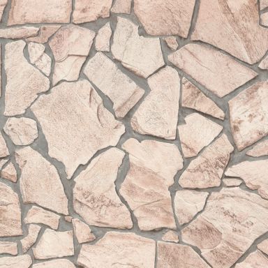 Living Walls Best of Wood´n Stone III T7323 Tapet rosa/grå