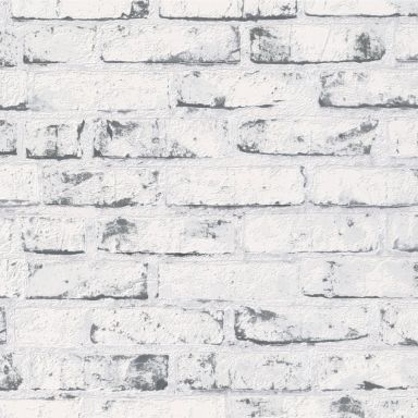 Living Walls Best of Wood´n Stone III T7837 Tapet vit/grå/svart