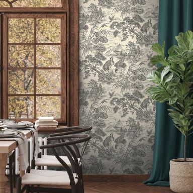 Holden Decor Utopia II 91703 Tapet Natoru Charcoal Cream