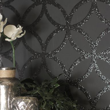 Arthouse Fantasia III 921708 Tapet Sequin Geo Black