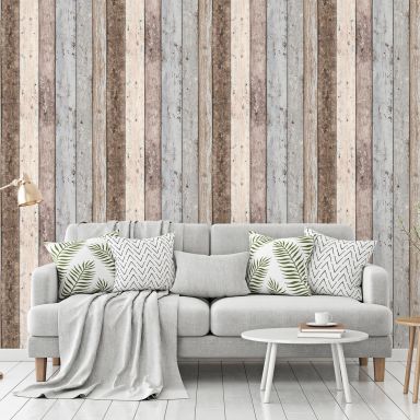 Living Walls Best of Wood´n Stone III T5039 Tapet grå/brun