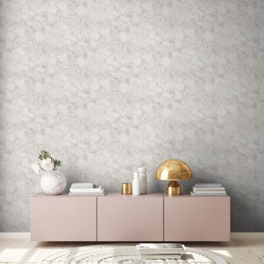 Living Walls Best of Wood´n Stone III T9350 Tapet vit/grå