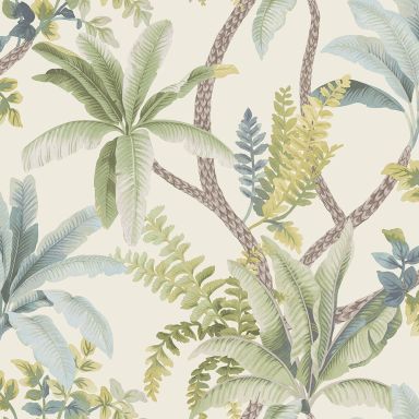 Holden Decor Journey to the East 91824 Tapet Saranda green/cream