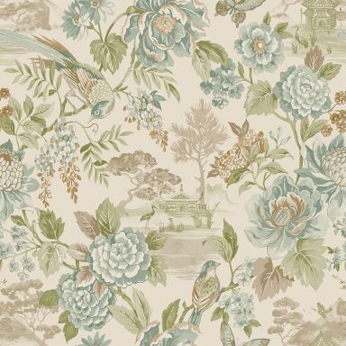 Holden Decor Journey to the East 91831 Tapet Hana teal/orange