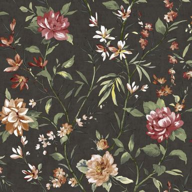 Holden Decor Journey to the East 91852 Tapet Sazanka charcoal