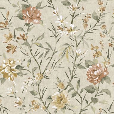 Holden Decor Journey to the East 91853 Tapet Sazanka neutral/orange