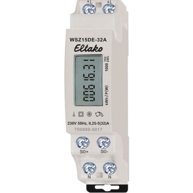 Eltako WSZ15DE-32A Energimätare 1-fas, 32 A, mid, 40-57.5 Hz, IP50