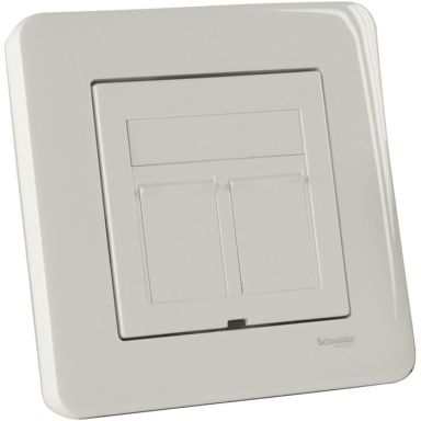 Schneider Electric Exxact Data-/telerasia uppoasennus, valkoinen