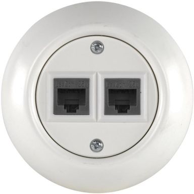 Schneider Electric Renova Data-/telerasia uppoasennus, 2x8-nap.