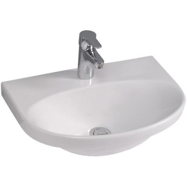 Gustavsberg Nautic 5550 Pesuallas ilman ylivuotoaukkoa, asennettavaksi pulteilla/kannakkeilla