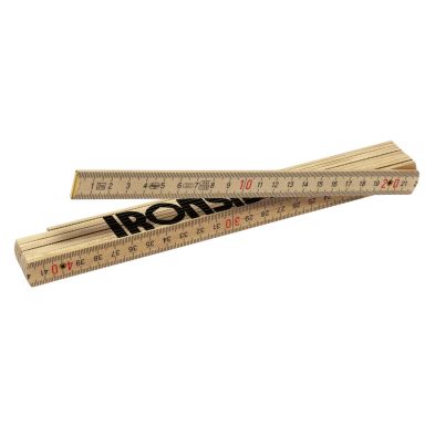 Ironside 150061 Tommestok 2 m, træ