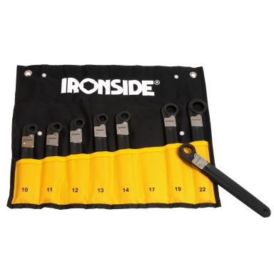 Ironside 117371 Ring-skraldenøglesæt 10-22 mm, åbnbare