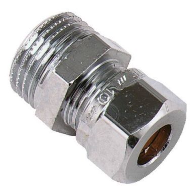 Vatette FG032113620 Klämringskoppling rak, förkromad, utv gänga