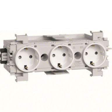 Hager GS30019016 Kanavapistorasia 3-osainen, suojamaadoitettu