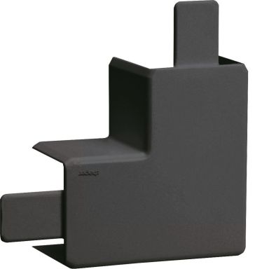 Hager LFF2003559011 L-stycke för matarkanal, 20x35 mm, svart