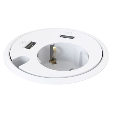Kondator Powerdot PD14 Borduttak Schuko + USB/A
