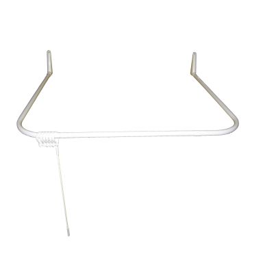 Erics Industrier 121 Dusjforhengsstang 95 x 85 mm, U-form