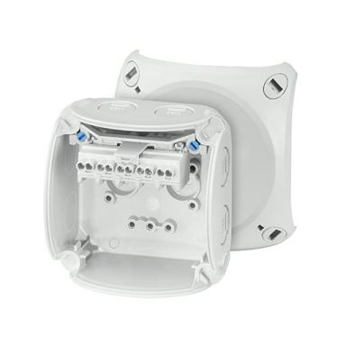 Hensel KF 0202 G Kopplingsdosa grå, IP66, glasfiber, 2,5 mm²