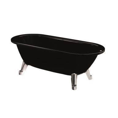 Gustavsberg GB2063165601 Badekar svart, forkrommet bunnventil