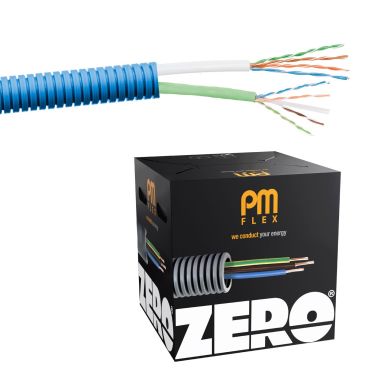 PM FLEX Kat6 ZERO Multimediakaapeli esireititetty, kolmoissuojattu, halogeeniton