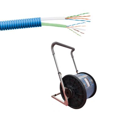 PM FLEX 2xU/UTP6 Multimediakabel fördragen, 20 mm x 200 m, K6-modell