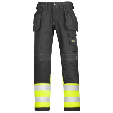 Snickers Workwear 3235 Arbetsbyxa varsel, gul/svart