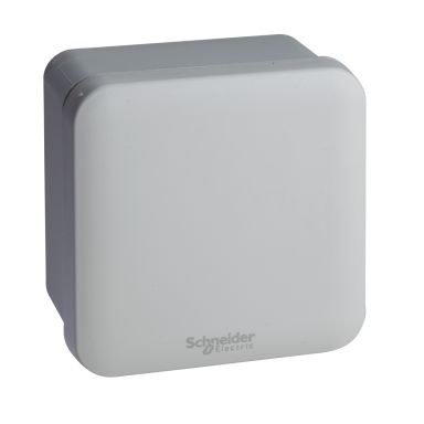 Schneider Electric ENN05044 Koblingsboks grå, glatt, 80 x 80 x 45 mm