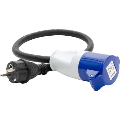 Gelia 01.0004303 Sovitin 230 V, 16 A, IP44, 0,5 metriä