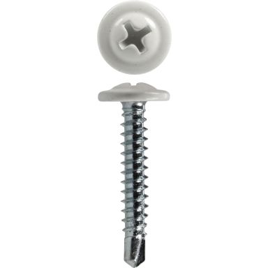 FIXX 1531679 Montageskruv 4.2 mm, borrspets, vit