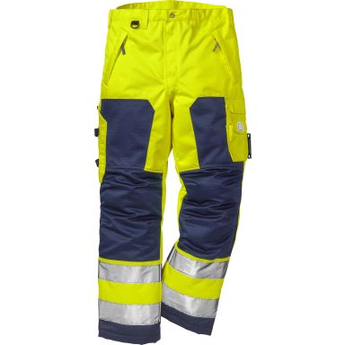 Fristads 2034 PP Vinterbyxa varselgul/marinblå
