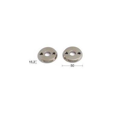 Habo 990 Rosett 38-42 mm, förnicklad, par