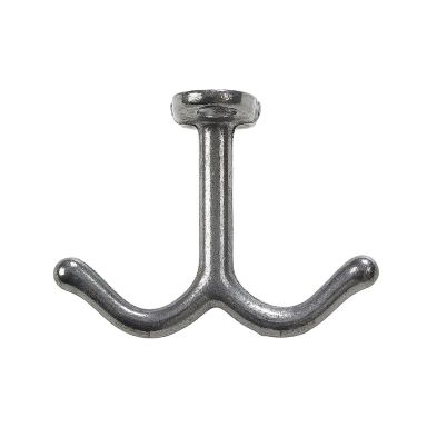 Habo 27177 Klesknagg aluminium, 60 x 75 mm, 2-pakning