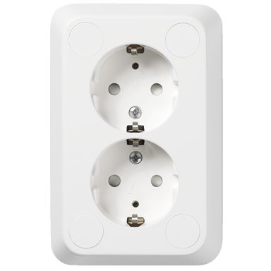 Schneider Electric WDE000924 Stikkontakt jordet, hurtigkobling