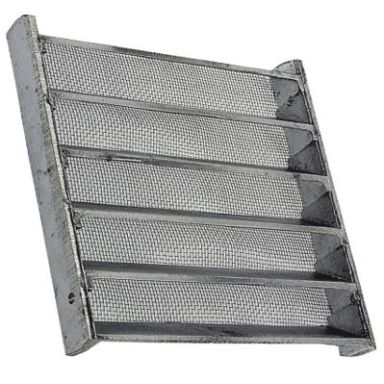 Habo 117 Ventilgaller aluminium, 150x150 mm