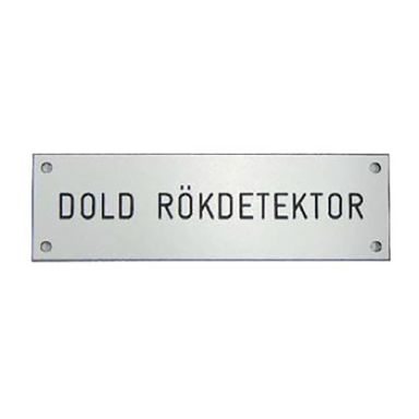 Calectro SK.DOLD Indikeringsskylt &quotdold rökdetektor&quot
