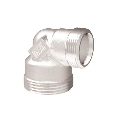Vatette V6 Skruvdel vinklad, förkromad, 22x15 mm