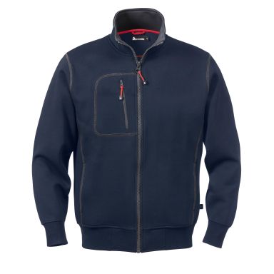 Fristads 1747 DF Sweatshirtjakke midnattsblå