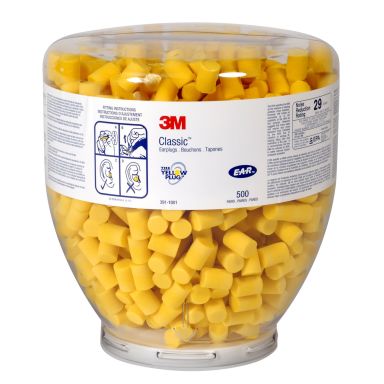 3M E-A-R Classic Ørepropper i refillbeholder, 500 par