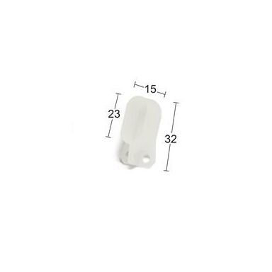 Habo C 3115-5 Ändstopp för C-skena, 2-pack