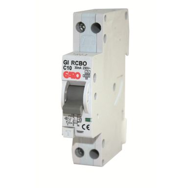 Garo RCBO GC C20A 1+N Personskyddsautomat 1 modul, 6kA