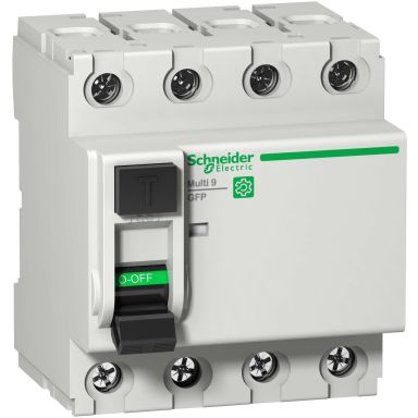 Schneider Electric Multi 9 GFP Jordfelsbrytare A-SI, 4-polig