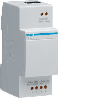 Hager TN121 ADSL-suodatin RJ45