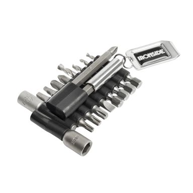 Ironside 100332 Bitssæt 16 dele, 1/4&quot, i holder