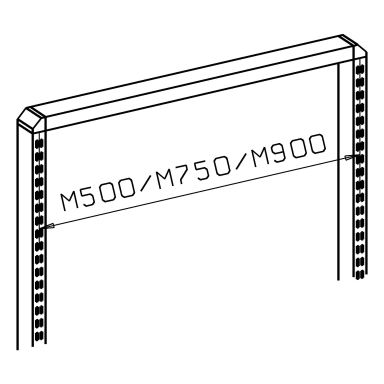 Treston TPK1235 Pelarmonteringssats TPK12-49, för lätta arbetsbord