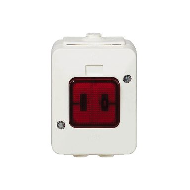 Schneider Electric Aqua Stark PV Parallelltryckknapp IP44, med lampa