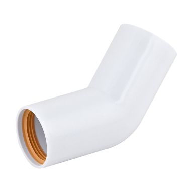 Faluplast 2316108 Bøjning 45°, med gummipakning
