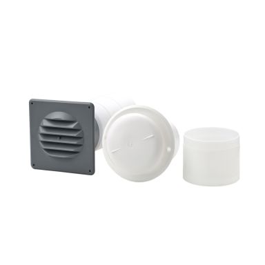 Habo 446 Blockventil 165-320 mm, grå/vit