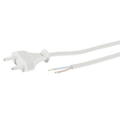 Elproman 2404576 Ledningsstativ lige, hvid, H03VVH2-F 2X0.75